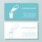 Natural milk symbol or logo. Business Card Set for dairy company.