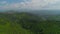Natural mountain landscape in 4k aerial video. Misty forests.