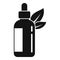 Natural oil dropper icon, simple style