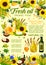 Natural oil, vegetable and plant ingredients