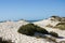 Natural, old and protected sand dunes on the atlantic western coast of Portugal, Peniche, Baleal