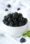 Natural organic blackberry healthy diet snack in