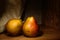 Natural Organic Pears Vintage Old Master Style