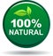 Natural organic seal stamp green