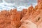 Natural path in Bryce Canyon National Park in Utah, USA