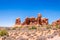 Natural phenomenon. Stone arches in the Moab Desert, Utah. Arches National Park