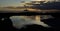 Natural pool with low tide at sunrise