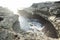 Natural Pool on rocks at devil`s tears cliff Nusa Lembongan, Bali, Indonesia