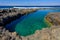 Natural pools Las Salinas de Agaete in Puerto de Las Nieves on Gran Canaria, Spain