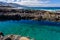 Natural pools Las Salinas de Agaete in Puerto de Las Nieves on Gran Canaria, Spain