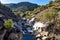 Natural pools of Los Pilones in the Garganta de los infiernos gorge, Jerte valley, Caceres, Spain