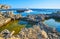 Natural pools in rocks of San Lawrenz coast, Gozo, Malta