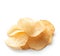 Natural potato chips isolated on white background with empty space around it AI-Generated