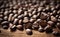 A natural premium coffee beans background