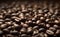 A natural premium coffee beans background