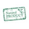 Natural product rubber stamp