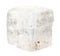 natural raw colorless calcite mineral cutout