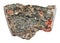 natural raw gneissoid granite mineral cutout