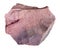 natural raw purple mookaite mineral cutout