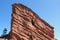 Natural red rock sandstone formations in Morrison Colorado.