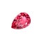 natural red spinel  on white background, included clipping path.