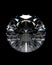 Natural resources brilliant cut diamond cut and polished beautiful jewel gemstone with refracted facets of light black background