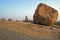 Natural rock formation and landscape and virupaksha temple at hampi karnataka india