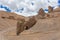 Natural rocky arch along the high altitude Manali - Leh road in Ladakh