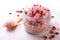 Natural Rose Sugar Scrub, Homemade Cosmetics, Spa Treatment