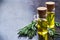 Natural rosemary essential oil for beauty and spa