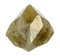 natural rough green grossular garnet cutout