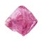 natural rough pink spinel crystal cutout