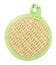 Natural round textile bath sponge