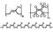 Natural rubber (cis-1,4-polyisoprene), chemical structure. Used to manufacture surgeons\\\' gloves, condoms, boots, car tires, etc