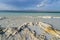 The natural salty rivers of Assal Lake in Djibouti