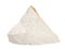 Natural sample of diatomite gaize, opoka rock on white background