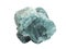 Natural sample of Fluorite or fluorspar mineral on white background