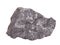 Natural sample of graphite â€“ soft mineral from class of native elements, modification of carbon on white background