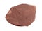 Natural sample of red quartzite slate - metamorphosed sandstone rock