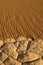 Natural sand pattern in Mesquite Flat Dunes, California