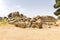 Natural Sceneries of The Temple of Olympian Zeus Tempio di Giove Olimpico In Valley of Temples, Agrigento,Italy.