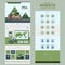 Natural scenery one page website design template