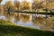 Natural scenes at the river of avon in stratford uk