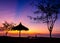 Natural scenic seaside seats evening