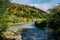 Natural scenic view of Kamikochi in Nagano prefecture, Japan.