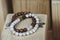 Natural semi-precious stone pearl bracelets