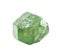 natural single demantoid crystal cutout