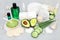 Natural Skin Care Beauty Treatment with Aloe and Avocado