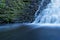 Natural Slow falling water and long exposure Waterfall in Rural Creek