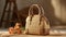 Natural Sophistication Ladies\\\' Fancy Handbags in Jute Fabric